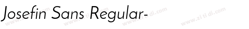 Josefin Sans Regular字体转换